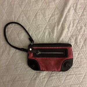Vintage brown and pink New York & Company Wristlet Wallet!